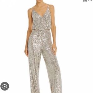 Aiden Mattox Sequin Jumpsuit